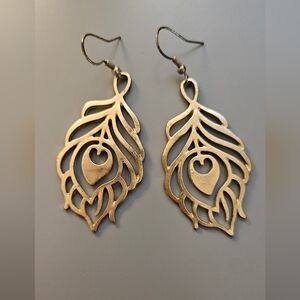 Vintage Modcloth Peacock Earrings